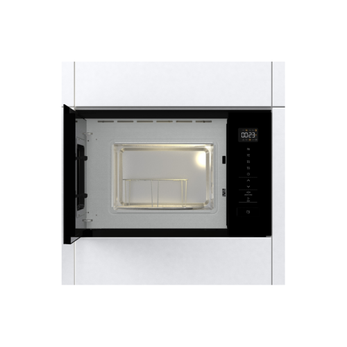 Встраиваемая микроволновая печь Gorenje/ Встраиваемая микроволновая печь Gorenje, 20 л, 5 уровней мощности, 8 автопрограмм, сенсорное управление, дисплей, гриль, поворотный стол, AquaClean, автоменю цвет черный