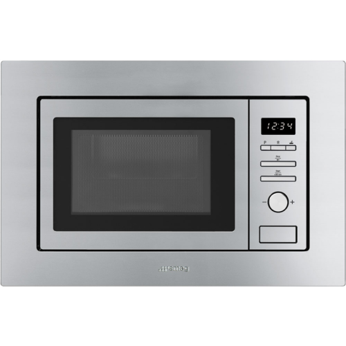 Встраиваемая микроволновая печь SMEG/ Встраиваемая микроволновая печь с грилем, 60 см, высота 38 см, нержавеющая сталь