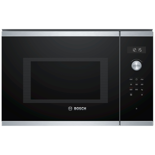 Встраиваемые микроволновые печи BOSCH/ 800Вт, 7 режимов, 25 л, нержавеющая сталь