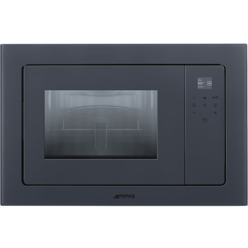 Встраиваемая микроволновая печь SMEG/ Коллекция: Linea, Дисплей: TFT, Гриль: Есть, Полезный объем, л: 20, Высота, см: 39