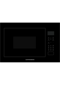 Встраиваемая микроволновая печь Kuppersberg/ Встраиваемая микроволновая печь Kuppersberg, High-Tech, 25 л, мощность 900 Вт (мощность гриля 1200 Вт), кварцевый гриль, 5 уровней мощности, 8 автоматических программ, размораживание, сенсорное управление, дисп