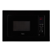 Встраиваемая микроволновая печь EVELUX, Hi-Tech, объем 17 л, электронное управление, 8 уровней мощности, гриль, таймер, дисплей, 8 авторежимов, цвет черный