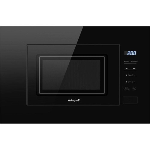Микроволновая печь/ Микроволновая печь Weissgauff HMT-206 Compact 20л. 700Вт черный (встраиваемая)