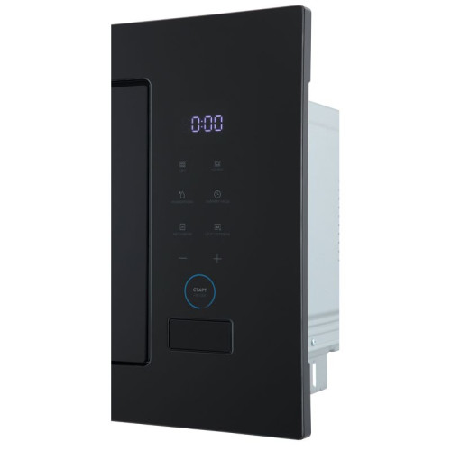 Встраиваемая микроволновая печь Midea/ MDK/Встраиваемая микроволновая печь Midea, объем 26 л, мощность 900 Вт (мощность гриля 1000 Вт), сенсорное управление, 10 автоматических программ, 5 уровней мощности, таймер, размораживание, цвет черное стекло