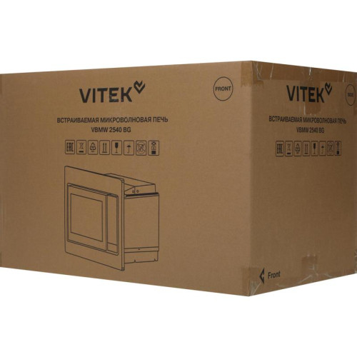 Микроволновая печь/ Микроволновая печь Vitek VBMW 2540 BG 25л. 850Вт черный (встраиваемая)
