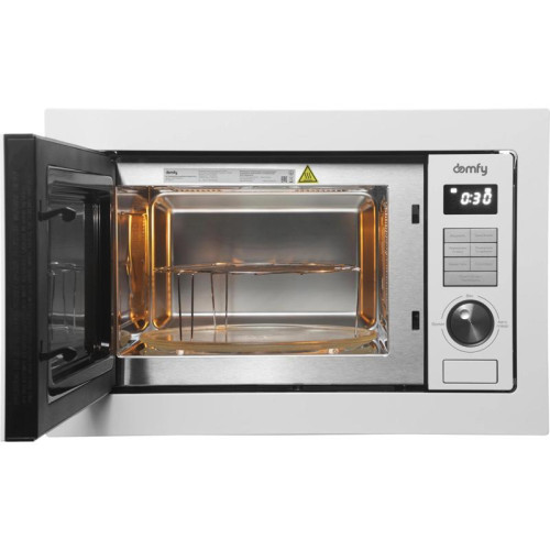Микроволновая печь/ Микроволновая печь Domfy DM2540BW WG 25л. 900Вт белый (встраиваемая)