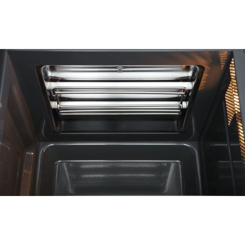 Встраиваемая микроволновая печь Midea/ MDK/Встраиваемая микроволновая печь Midea, объем 26 л, мощность 900 Вт (мощность гриля 1000 Вт), сенсорное управление, 10 автоматических программ, 5 уровней мощности, таймер, размораживание, цвет черное стекло