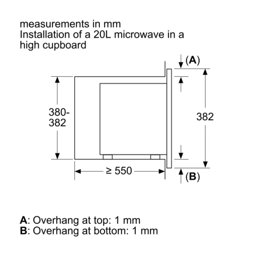 Встраиваемые микроволновые печи BOSCH/ Встраиваемые микроволновые печи BOSCH BFL623MW3 Serie 2, встраиваемая микроволновая печь, белый, микроволны до 800 Вт, 5 ступеней мощности микроволн, поворотный переключатель,многофункциональные часы, рабочая камера 