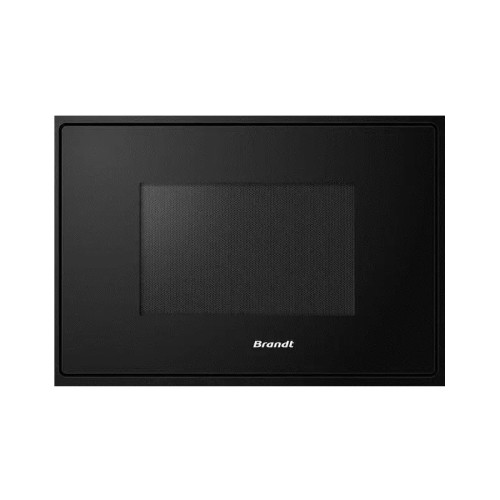 Встраиваемая микроволновая печь Brandt, 3 функции приготовления, 8 автоматических программ, гриль, размораживание, сенсорное управление, таймер, объем 25 л, защита от детей, цвет черный