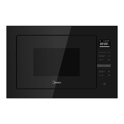 Встраиваемая микроволновая печь Midea/ MDK/Объем 25 л, Мощность микроволн 900 Вт, Мощность гриля 1000 Вт, Сенсорное  управление, Корпус из нержавеющей стали 8 программ авто меню, 5 уровней мощности, Таймер, Размораживание по весу /времени, Звуковой сигнал