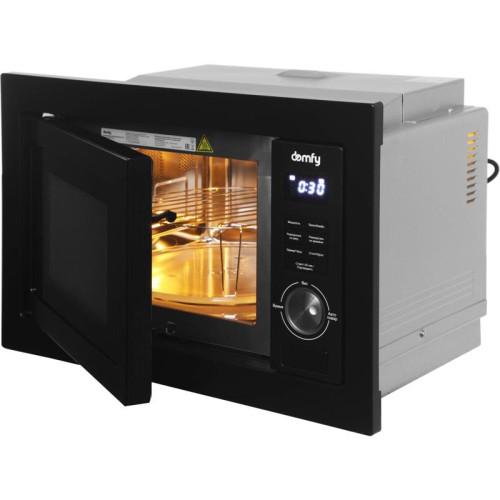 Микроволновая печь/ Микроволновая печь Domfy DM2540BW BG 25л. 900Вт черный (встраиваемая)