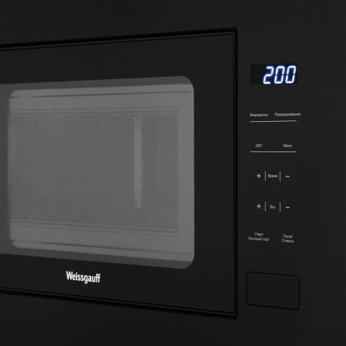 Микроволновая печь/ Микроволновая печь Weissgauff HMT-206 Compact 20л. 700Вт черный (встраиваемая)