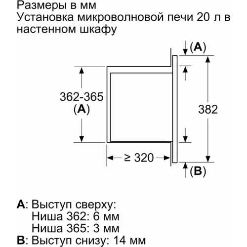 Serie 2, встраиваемая микроволновая печь, черный, микроволны до 800 Вт, 5 ступеней мощности микроволн, поворотный переключатель,многофункциональные часы, рабочая камера объемом 20л, сделано в Китае
