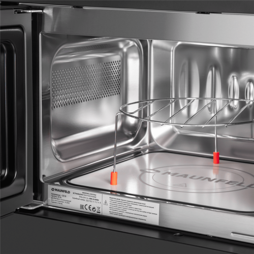 Встраиваемая микроволновая печь/ Встраиваемая микроволновая печь JBMO.20.5ERBG Микроволновая печь MAUNFELD JBMO.20.5ERBG, максимальная мощность 1080 Вт, полезный объем  20 л, кварцевый гриль, 8 режимов, без поворотного стола, таймер, цвет черный