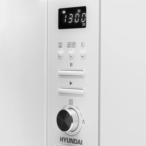 Микроволновая печь/ Микроволновая печь Hyundai HBW 2040 WG 20л. 800Вт белый (встраиваемая)