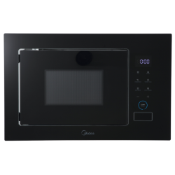 Встраиваемая микроволновая печь Midea/ MDK/Встраиваемая микроволновая печь Midea, объем 26 л, мощность 900 Вт (мощность гриля 1000 Вт), сенсорное управление, 10 автоматических программ, 5 уровней мощности, таймер, размораживание, цвет черное стекло