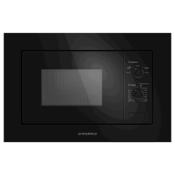 Встраиваемая микроволновая печь MAUNFELD MBMO.20.1PGB/ 60 см, 595x343,5x388 мм, механическое управление, 20 л, 1250 Вт, черный цвет, фурнитура черная