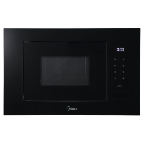 Встраиваемая микроволновая печь Midea/ MDK/Встраиваемая микроволновая печь Midea, объем 20 л, мощность 800 Вт (мощность гриля 1000 Вт), электронное управление, 8 автоматических программ, 5 уровней мощности, таймер, размораживание, цвет черное стекло
