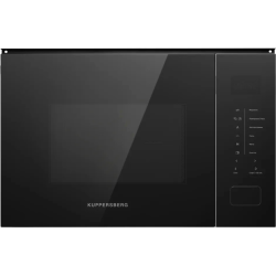 Встраиваемая микроволновая печь Kuppersberg/ Встраиваемая микроволновая печь Kuppersberg, ВхШхГ 389х595х379, объем 25 л, мощность 900 Вт, 5 уровней мощности, гриль, 8 автоматических программ, размораживание, сенсорное управление, цвет черный