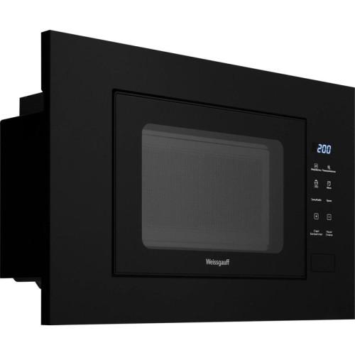 Микроволновая печь/ Микроволновая печь Weissgauff HMT-206 Compact Grill 20л. 700Вт черный (встраиваемая)