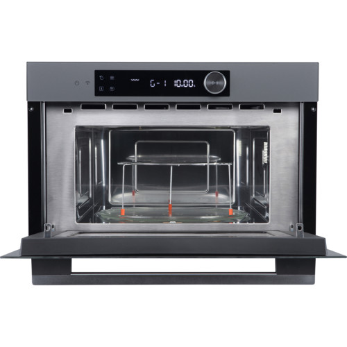 Встраиваемая микроволновая печь Midea/ MDK/Встраиваемая микроволновая печь Midea, объем 34 л, комбинированное управление, 5 уровней мощности, 8 автоматических программ, таймер, гриль, размораживание, поворотный стол, цвет серый