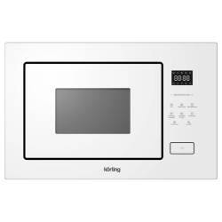 Встраиваемая микроволновая печь Korting/ Встраиваемая микроволновая печь Korting, объем 26 л, сенсорное управление, дисплей, 8 авторежимов, кварцевый гриль, комбинированное приготовление, быстрый старт, таймер, мощность гриля 1100 Вт, цвет белое стекло