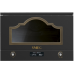 Встраиваемая микроволновая печь SMEG/ Встраиваемая микроволновая печь SMEG, Cortina, 6 функций, LED-дисплей, поворотные переключатели, таймер, объем 23 л, гриль, цвет антрацит
