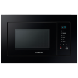 Встраиваемая микроволновая печь MQ7000A, 23 л, 489 x 275 x 346 мм, черное стекло