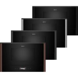 Встраиваемая микроволновая печь NEFF/ Без боковых профилей (Аксессуар заказывается отдельно), открывание направо, кварцевый гриль, объем 21 л, 5 уровней мощности, инвертор Innowave, 10 автоматических программ, сенсорное управление, TFT-дисплей, часы, весо