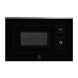 Встраиваемая микроволновая печь ELECTROLUX/ Встраиваемая микроволновая печь, объем 20 л., высота 380 мм, цвет черный/нерж.сталь