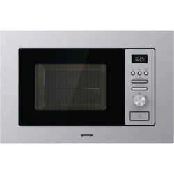 Встраиваемая микроволновая печь GORENJE/ Встраиваемая микроволновая печь GORENJE BM201AG1X Встраиваемая микроволновая печь с грилем, Тип управления: Электронное управление, Цифровой дисплей, Приготовление на разных уровнях мощности, Нагревательный элемент
