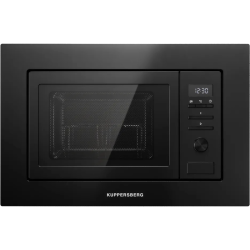 Встраиваемая микроволновая печь Kuppersberg/ Встраиваемая микроволновая печь Kuppersberg, объем 20 л, мощность 800 Вт, 5 уровней мощности, гриль, 8 автоматических программ, размораживание, кнопочное управление/утапливаемый поворотный переключатель, цвет ч