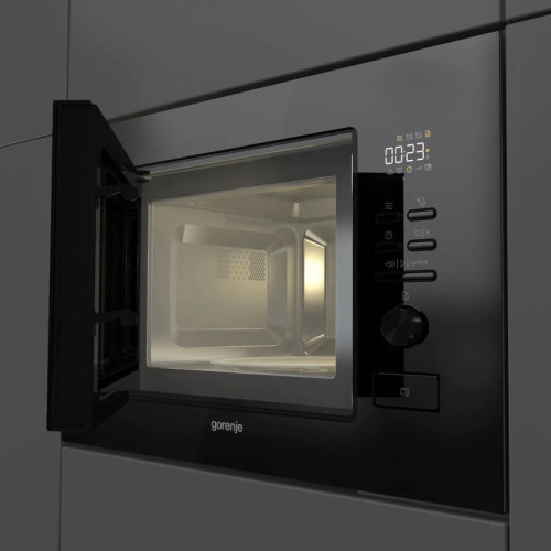 Встраиваемая микроволновая печь Gorenje/ Встраиваемая микроволновая печь Gorenje, 20 л, 5 уровней мощности, 8 автопрограмм, электронное управление/утапливаемый переключатель, дисплей, гриль, поворотный стол, пошаговое приготовление, быстрый старт, цвет че Встраиваемая микроволновая печь Gorenje/ Встраиваемая микроволновая печь Gorenje, 20 л, 5 уровней мощности, 8 автопрограмм, электронное управление/утапливаемый переключатель, дисплей, гриль, поворотный стол, пошаговое приготовление, быстрый старт, цвет че
