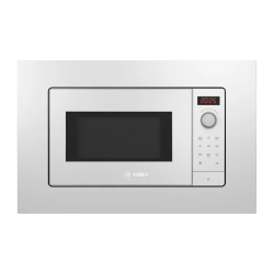 Встраиваемые микроволновые печи BOSCH/ Встраиваемые микроволновые печи BOSCH BFL623MW3 Serie 2, встраиваемая микроволновая печь, белый, микроволны до 800 Вт, 5 ступеней мощности микроволн, поворотный переключатель,многофункциональные часы, рабочая камера 