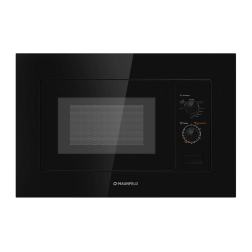 Встраиваемая микроволновая печь, 20 л, 1250 Вт, гриль, 9 режимов, черное стекло