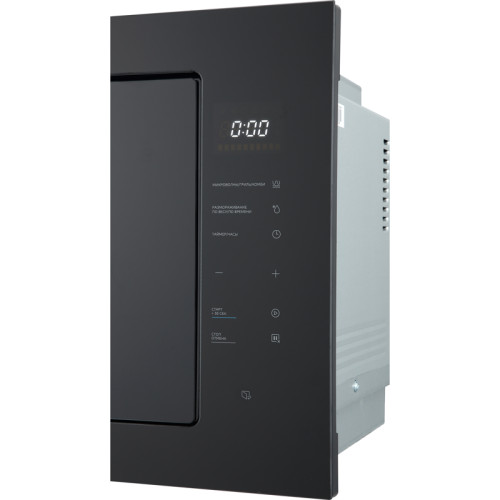 Встраиваемая микроволновая печь Midea/ MDK/Встраиваемая микроволновая печь Midea, глубина 40 см, объем 25 л, мощность 900 Вт, мощность гриля 1000 Вт, сенсорное управление, 5 уровней мощности, 8 автоматических программ, таймер, цвет черное стекло