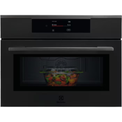Встраиваемая микроволная печь Electrolux/ Встраиваемая СВЧ, микроволны и гриль, объем 44 л, выходная мощность микроволн 1000 Вт,гриля 1200 Вт, управление электронное, автоприготовление, авторазмораживание, цвет черный