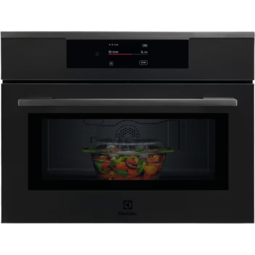 Встраиваемая микроволная печь Electrolux/ Встраиваемая СВЧ, микроволны и гриль, объем 44 л, выходная мощность микроволн 1000 Вт,гриля 1200 Вт, управление электронное, автоприготовление, авторазмораживание, цвет черный