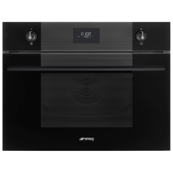 Встраиваемая микроволновая печь SMEG/ Встраиваемая микроволновая печь SMEG, 45 см, Linea, микроволны + гриль, 4 функции, LCD дисплей, поворотные переключатели, таймер, отсрочка, поддержание тепла, блокировка управления, автоматическое выключение, 3 стекла