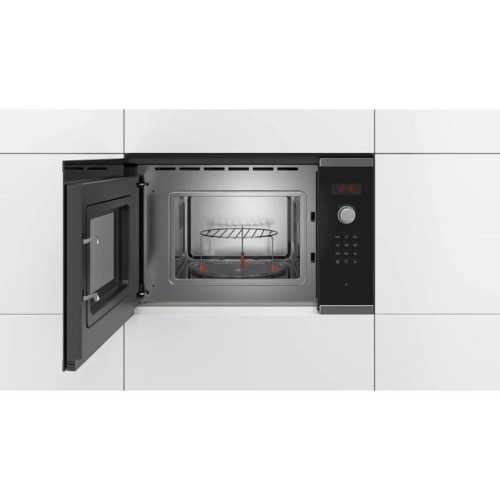 Микроволновая печь/ Микроволновая печь Bosch BFL523MS0 20л. 800Вт нержавеющая сталь/черный (встраиваемая)