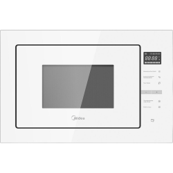 Встраиваемая микроволновая печь Midea/ MDK/Объем 25 л, Мощность микроволн 900 Вт, Мощность гриля 1000 Вт, Сенсорное  управление, Корпус из нержавеющей стали 8 программ авто меню, 5 уровней мощности, Таймер, Размораживание по весу /времени, Звуковой сигнал