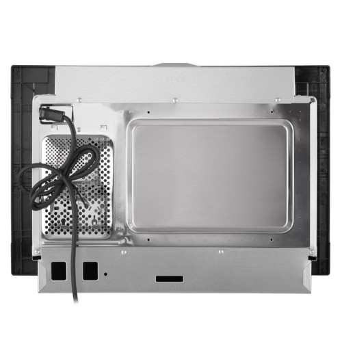 Встраиваемая микроволновая печь EVELUX, Hi-Tech, объем 17 л, электронное управление, 8 уровней мощности, гриль, таймер, дисплей, 8 авторежимов, цвет черный