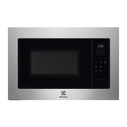 Встраиваемая микроволновая печь ELECTROLUX/ Микроволновая печь с грилем, объем 25 л., высота 390 мм, цвет черный/нерж.сталь