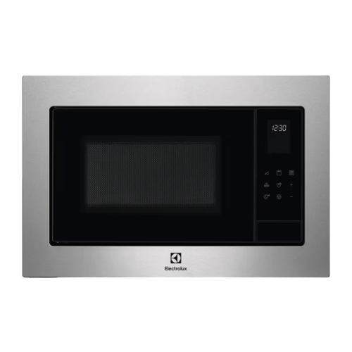 Встраиваемая микроволновая печь ELECTROLUX/ Микроволновая печь с грилем, объем 25 л., высота 390 мм, цвет черный/нерж.сталь