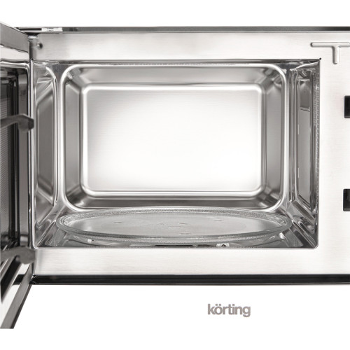 Встраиваемая микроволновая печь KORTING/ Встраиваемая микроволновая печь KORTING, 28 л, сенсорное управление, таймер, быстрый старт, гриль, дисплей, 21 авторежим, цвет белое стекло