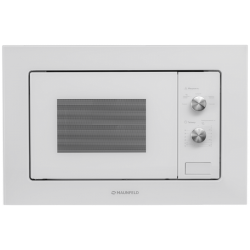 Встраиваемая микроволновая печь MAUNFELD/ Встраиваемая микроволновая печь MAUNFELD MBMO.20.1PGW 60 см, 595x343,5x388 мм, механическое управление, 20 л, 1250 Вт, белый цвет