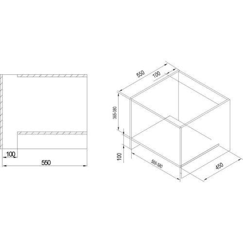Микроволновая печь встраиваемая/ Микроволновая печь встраиваемая WEISSGAUFF 20L HMT-620 BG GRILL