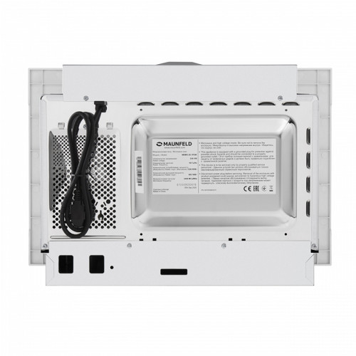 Встраиваемая микроволновая печь MAUNFELD/ Встраиваемая микроволновая печь MAUNFELD MBMO.20.1PGW 60 см, 595x343,5x388 мм, механическое управление, 20 л, 1250 Вт, белый цвет