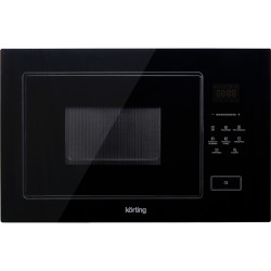 Встраиваемая микроволновая печь KORTING/ Встраиваемая микроволновая печь KORTING, 28 л, сенсорное управление, таймер, быстрый старт, гриль, дисплей, 21 авторежим, цвет черное стекло