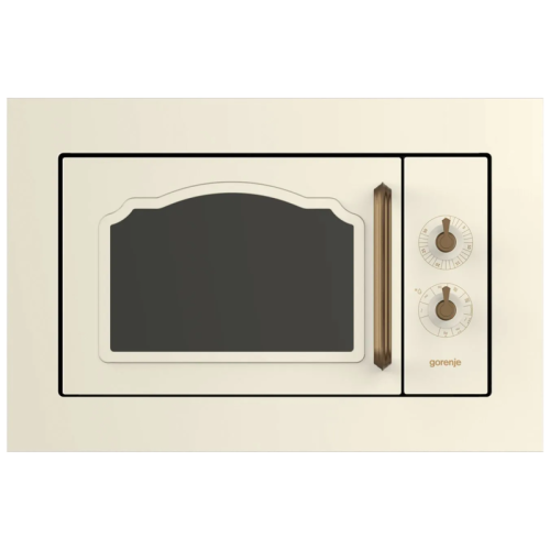 Встраиваемые микроволновые печи GORENJE/ Встраиваемые микроволновые печи GORENJE BM235CLI Classico, 39x59,2x43.2 см, 23 л, гриль, поворотные переключатели, бежевая